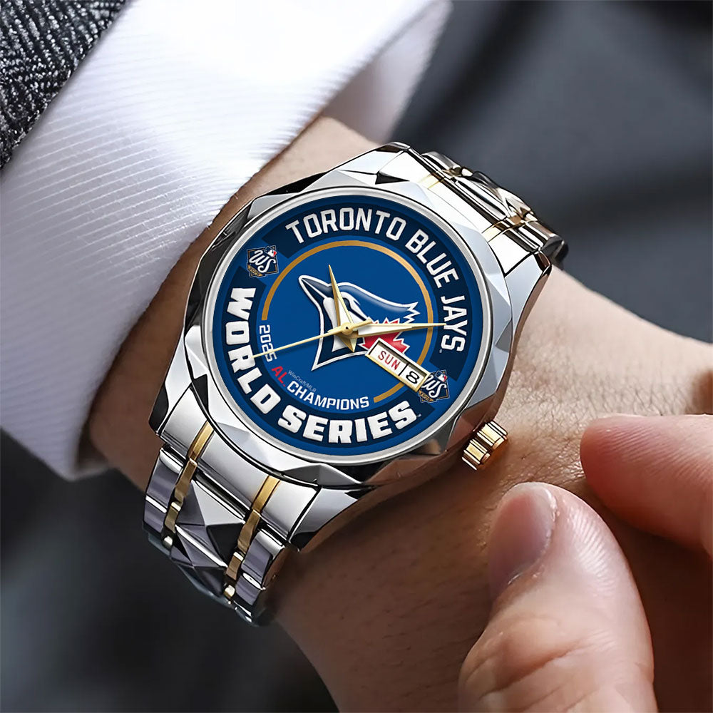 Toronto Blue Jays  2025 American League Champions Alloy Luxury Quartz Watch - TANTN17651