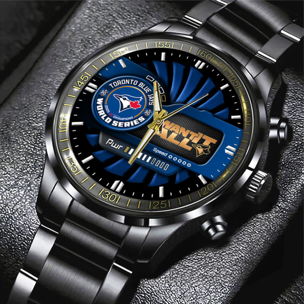 Toronto Blue Jays World Series 2025 Black Stainless Steel Watch - TANTN18662