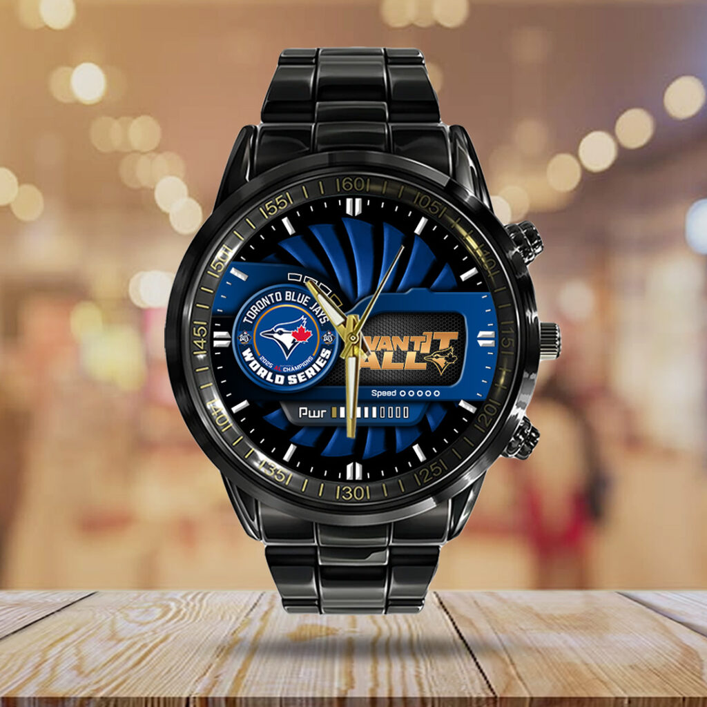 Toronto Blue Jays World Series 2025 Black Stainless Steel Watch - TANTN18662