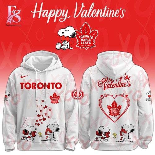 Toronto Maple Leafs Valentine Snoopy Hoodie