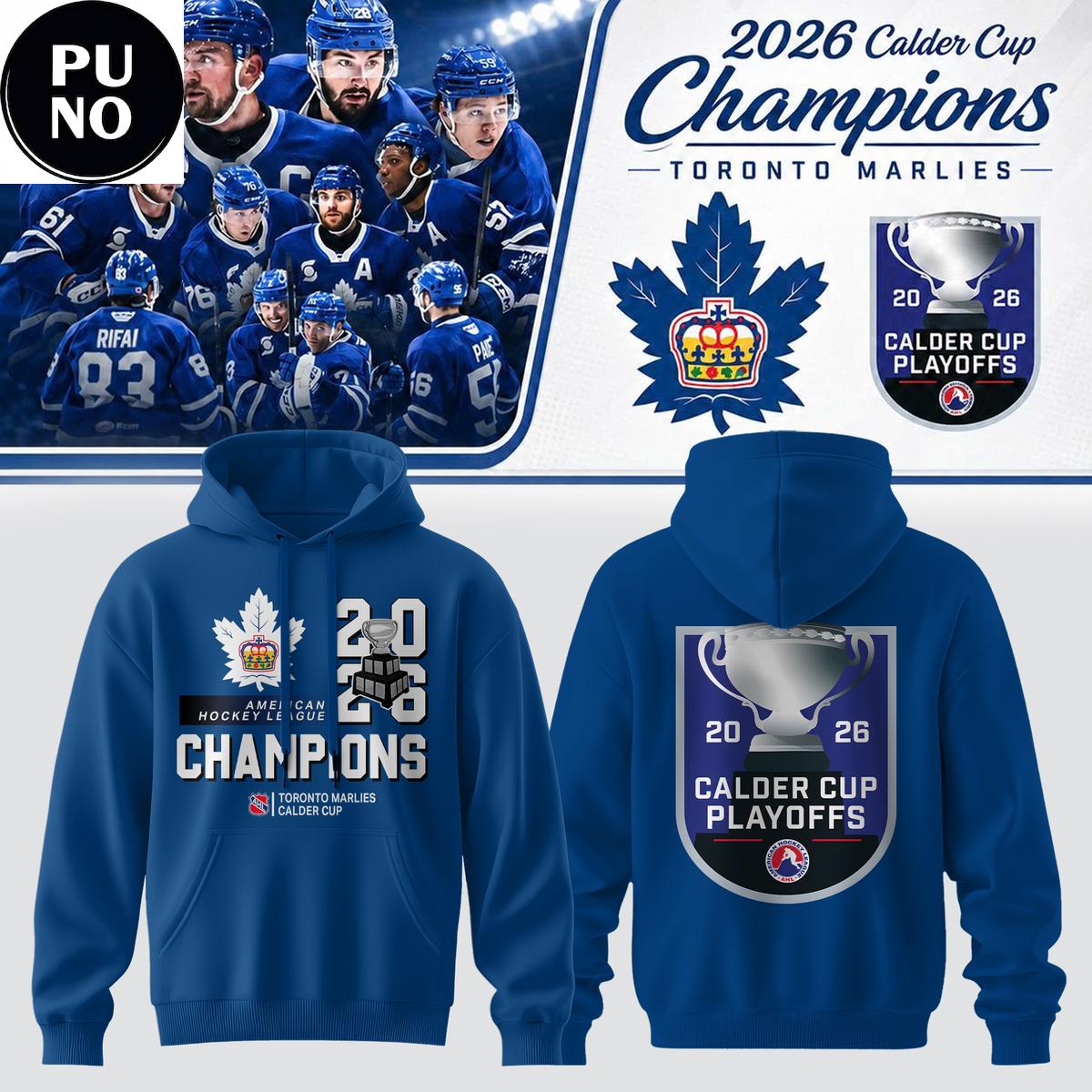 Toronto Marlies 2026 Calder Cup Champions Hoodie T-Shirt