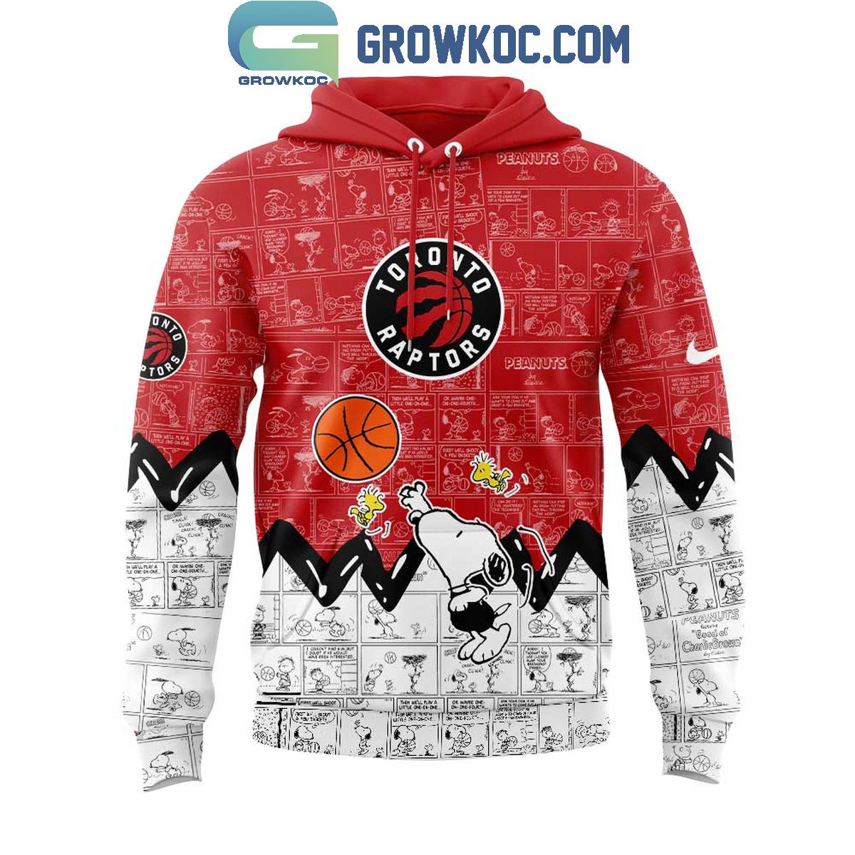 Toronto Raptors 75th Anniversary Snoopy Peanuts Hoodie T Shirt