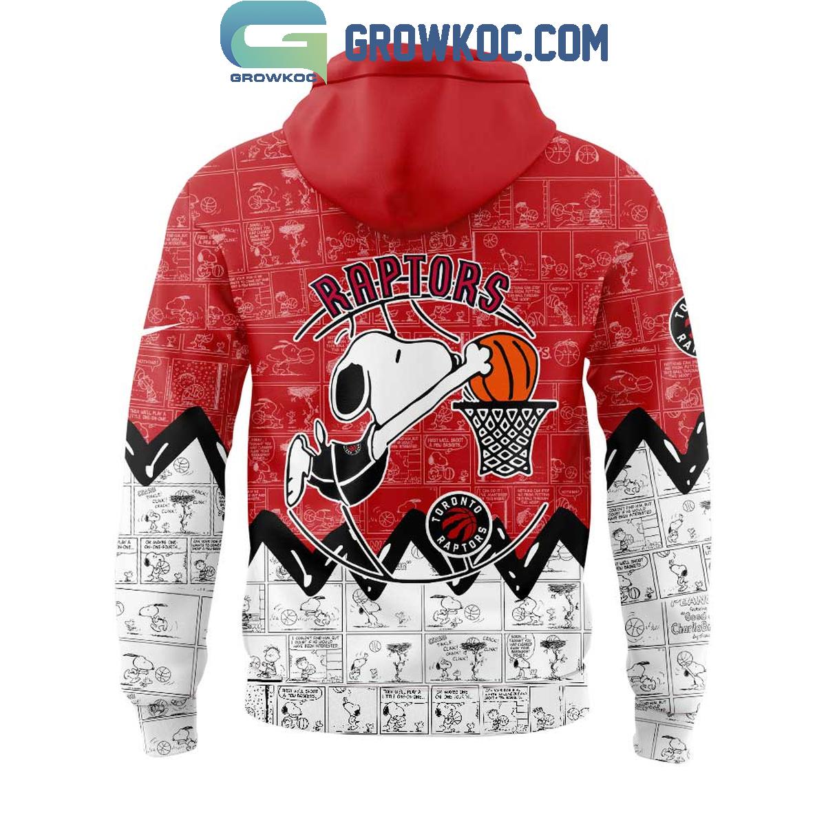 Toronto Raptors 75th Anniversary Snoopy Peanuts Hoodie T Shirt
