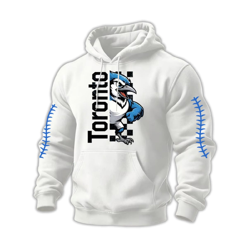 Toronto Unisex Casual Baseball Print Hoodie