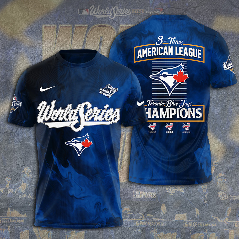 Toronto Blue Jays  2025 American League Champions 3D Apparel – TANTN18262