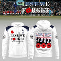 Tottenham Hotspurs Lest We Forget Hoodie Shirt