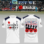 Tottenham Hotspurs Lest We Forget Hoodie Shirt