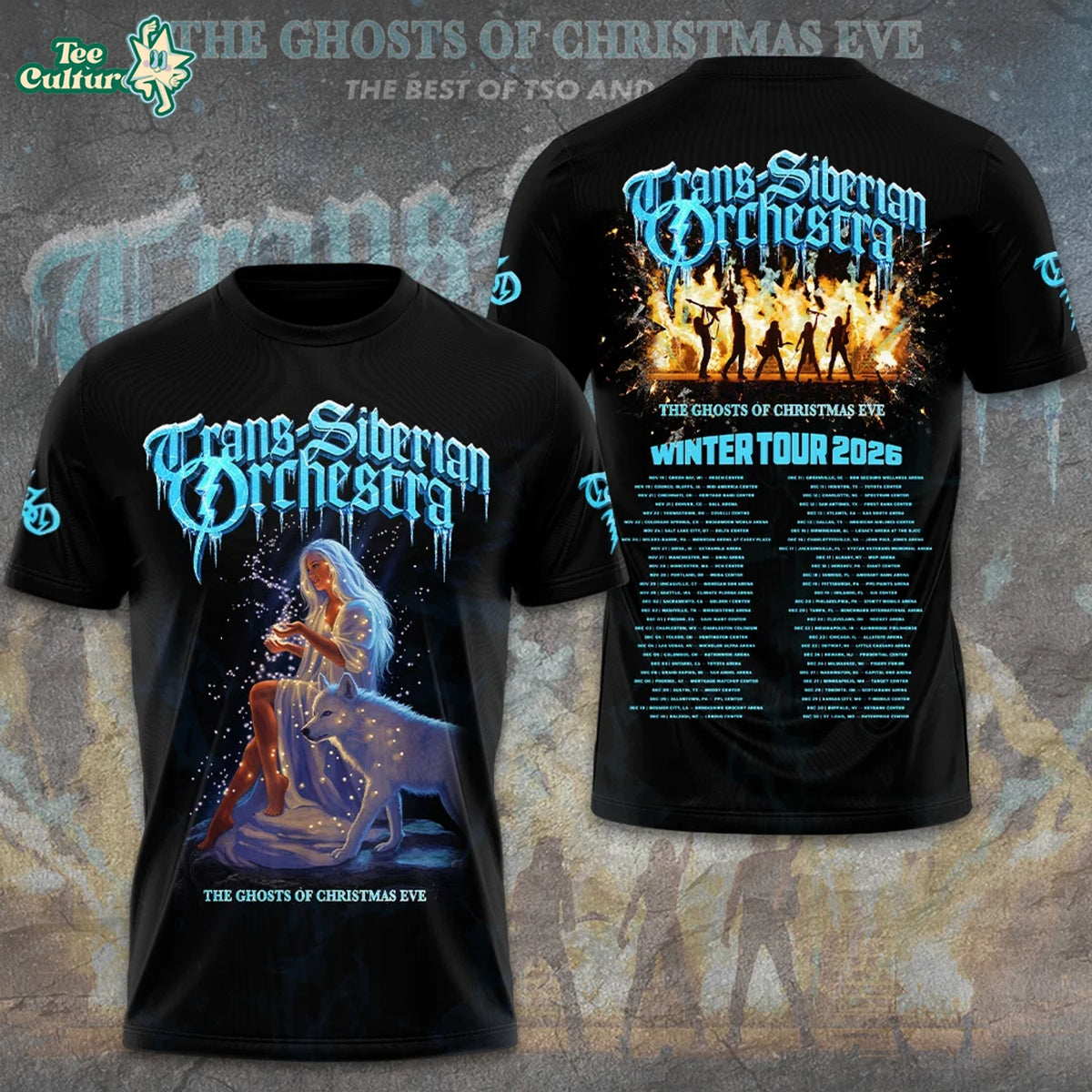 Trans-Siberian Orchestra 30th Anniversary Tour 2026 3D Apparel