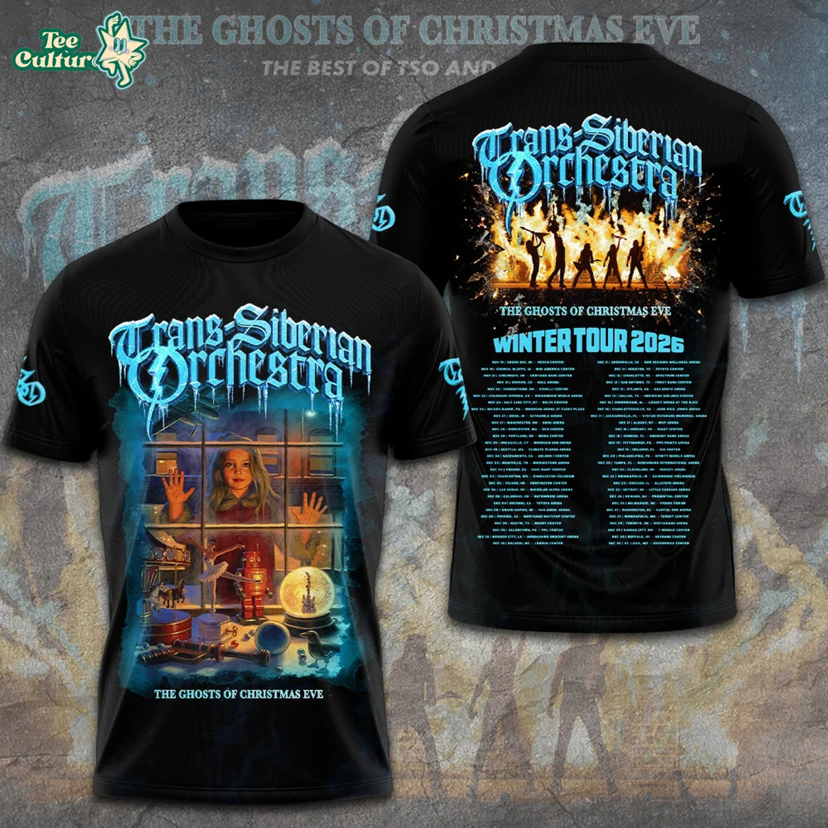 Trans-Siberian Orchestra 30th Anniversary Tour 2026 3D Apparel