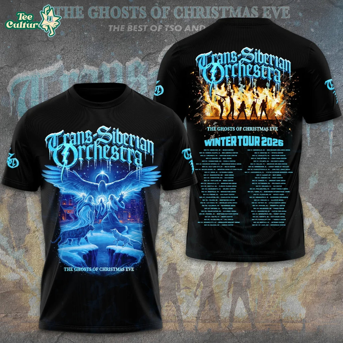 Trans-Siberian Orchestra 30th Anniversary Tour 2026 3D Apparel