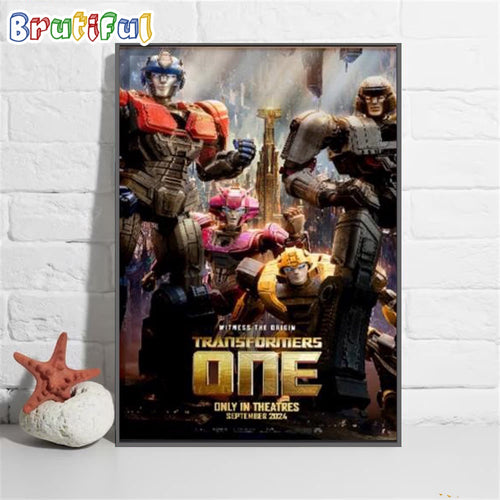 Transformers One In Theatres September 2024 Legends In The Making Wall Art Poster Canvas