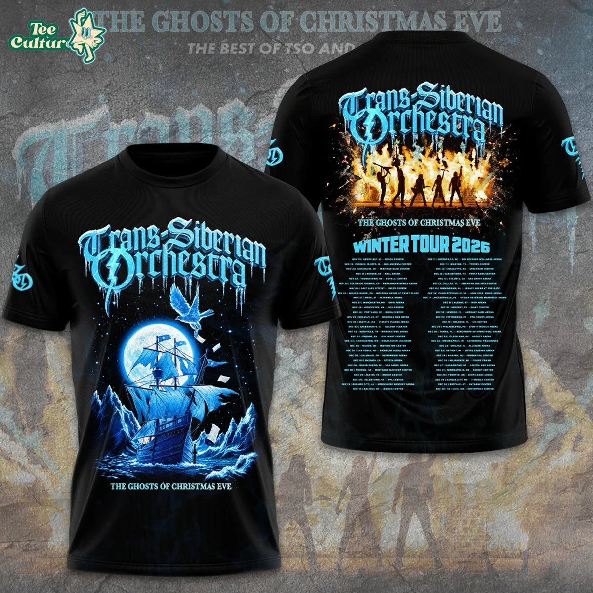 Trans-siberian Orchestra 30th Anniversary Tour 2026 3D Apparel