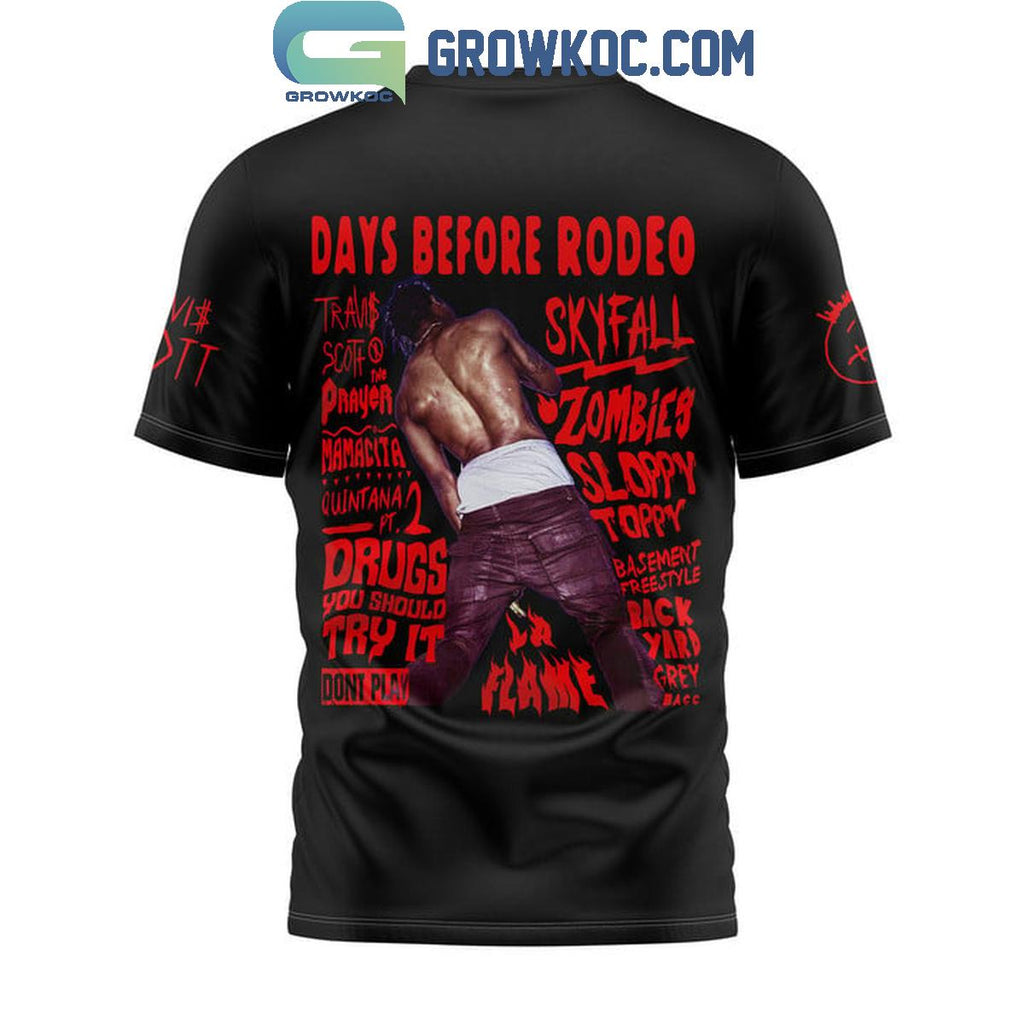 Travis Scott Days Before Rodeo Sky Fall Zombies Backyard Hoodie T-Shirt
