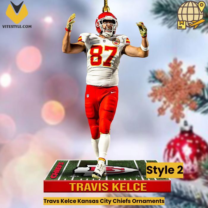 Travis Kelce Kansas City Chiefs Ornaments