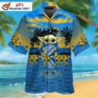 Tropical Baby Alien Chargers NFL Beach Shirt