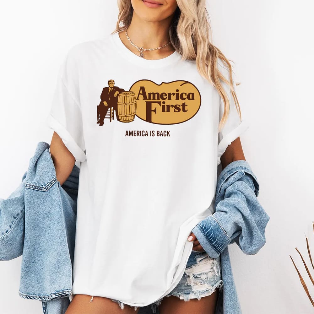 Trump Cracker Barrel America First America Is Back Shirt