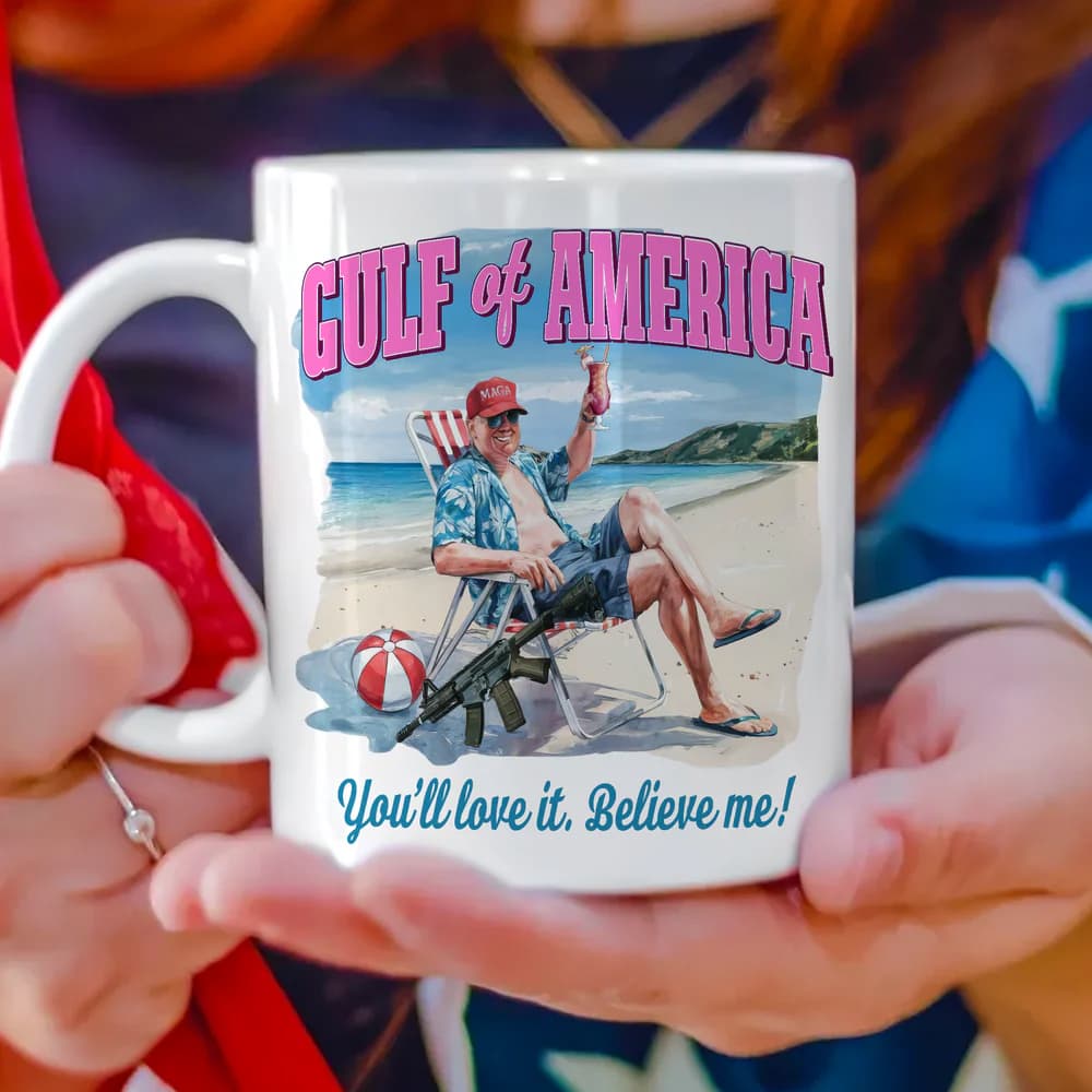 Trump Gulf of America Beach Mug