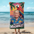Trump Welcome To Magaville Beach Towel