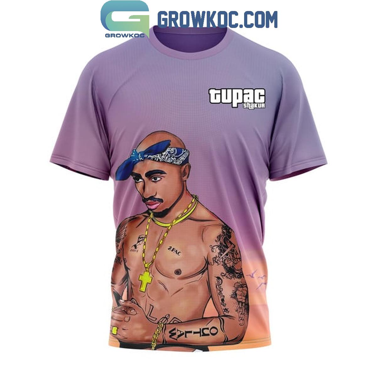 Tupac 2pac Only God Can Judge Me Sunset Hoodie T-Shirt