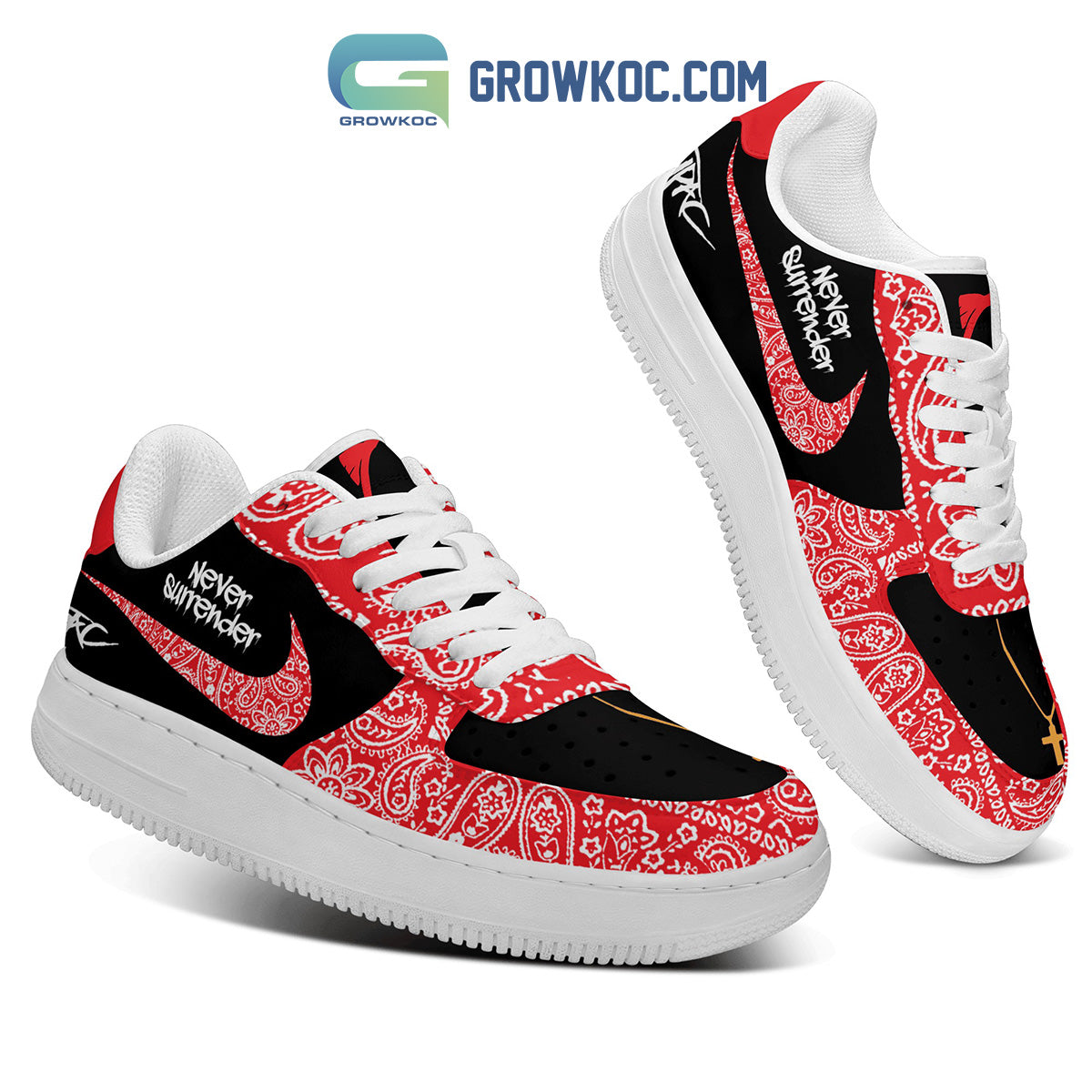 Tupac Shakur Never Surrender Air Force 1 Shoes