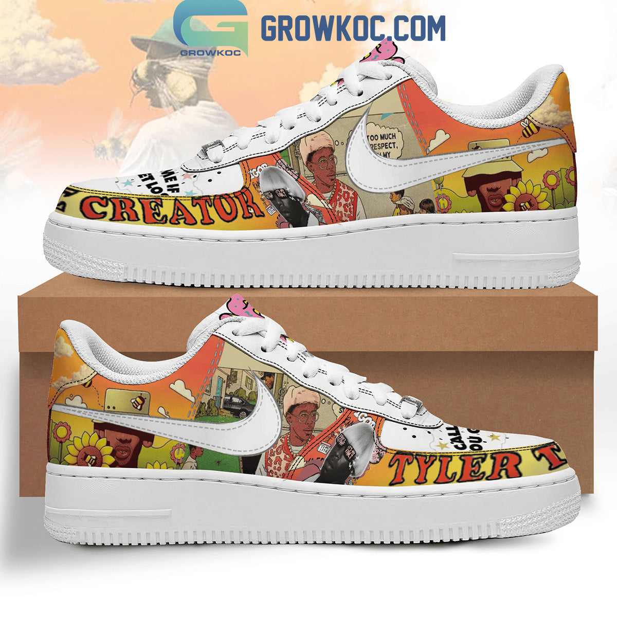 Tyler The Creator Call Me When You Get Lost Air Force 1 Shoes