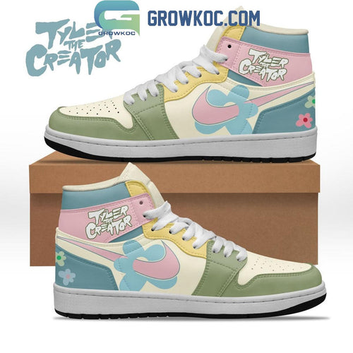 Tyler The Creator Pastel Design Air Jordan 1 Shoes