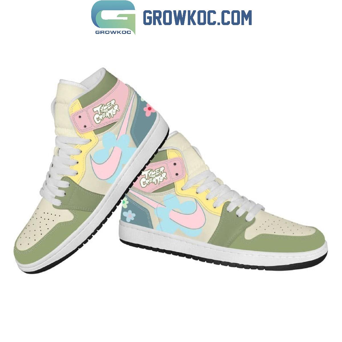 Tyler The Creator Pastel Design Air Jordan 1 Shoes