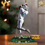 Tyreek Hill Miami Dolphins Christmas Ornament