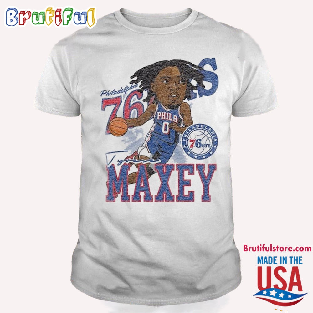 Tyrese Maxey Philadelphia 76ers Caricature Chibi T Shirt