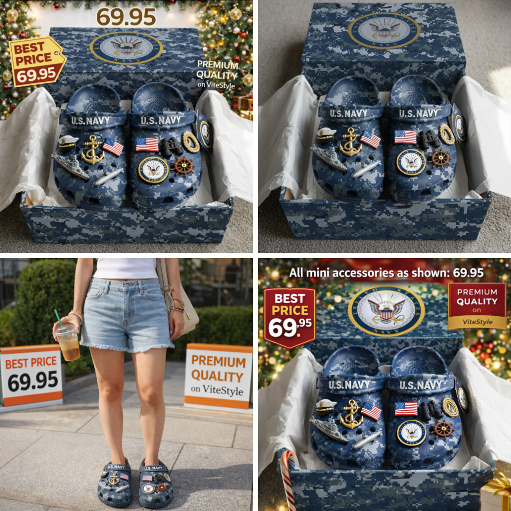 U.S Navy Crocband Charms Crocs 2026