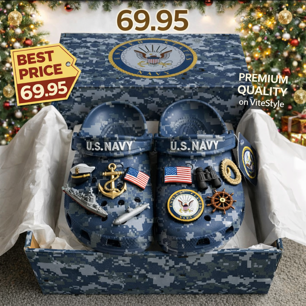 U.S Navy Crocband Charms Crocs 2026