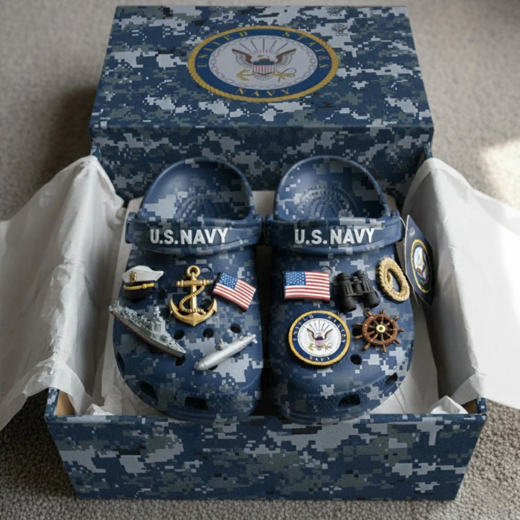 U.S Navy Crocband Charms Crocs 2026