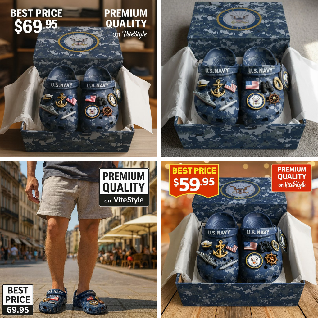 U.S. NAVY Charms Crocs 2026