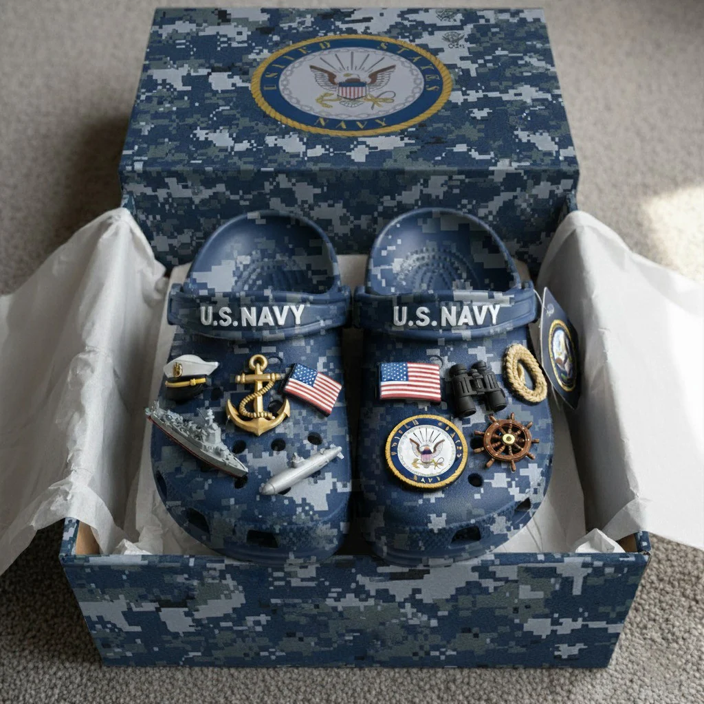 U.S. NAVY Charms Crocs 2026