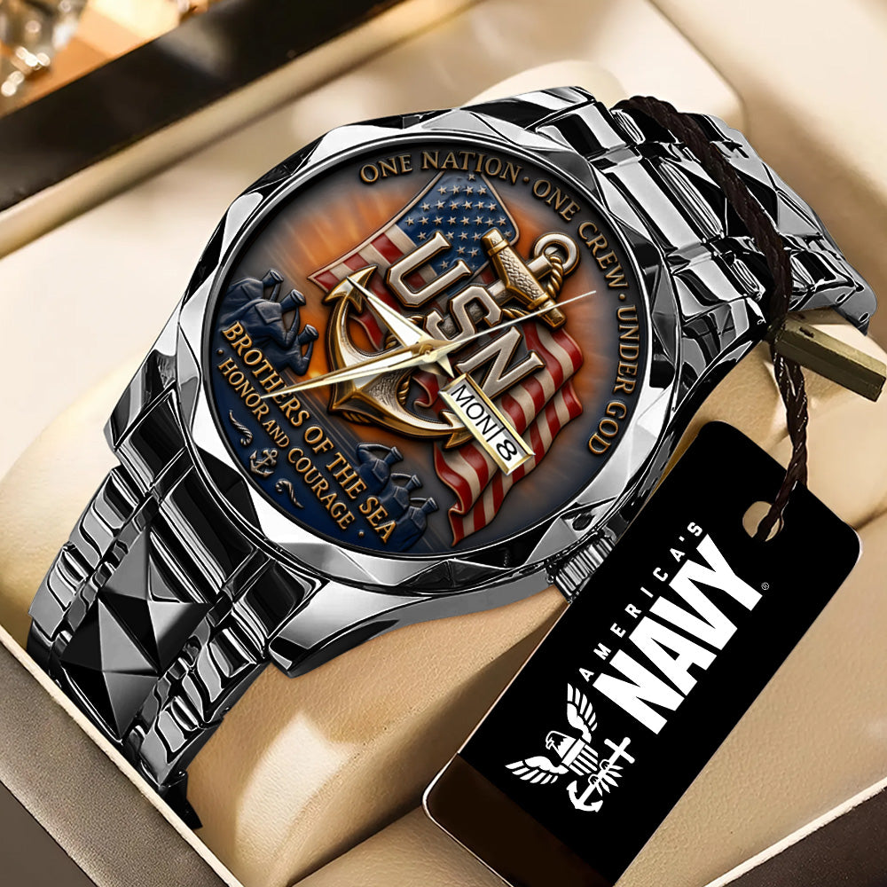 US Navy Alloy Luxury Quartz Watch - TANTN20775