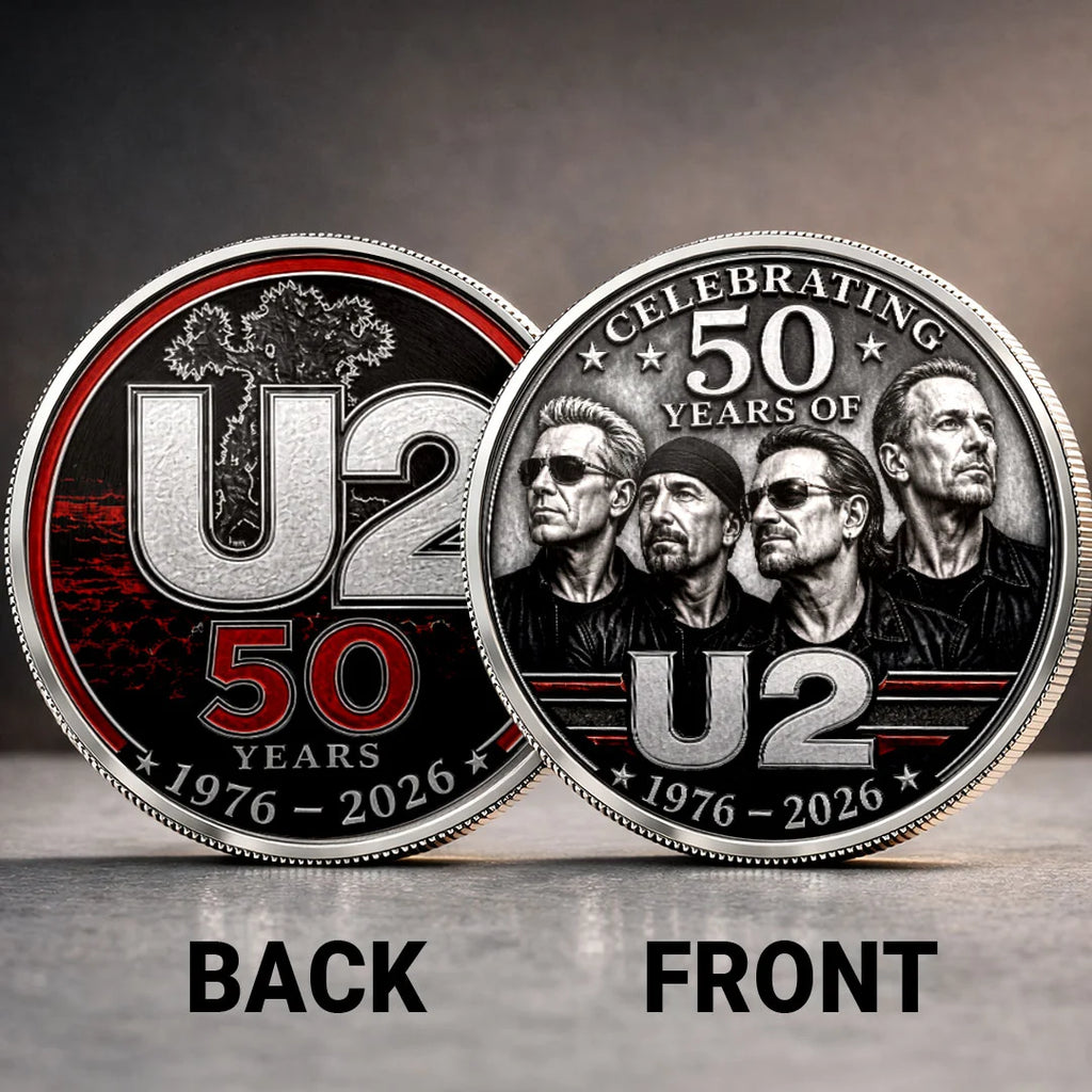 U2 Band 50th Anniversary Commemorative Coin – TANTN25025