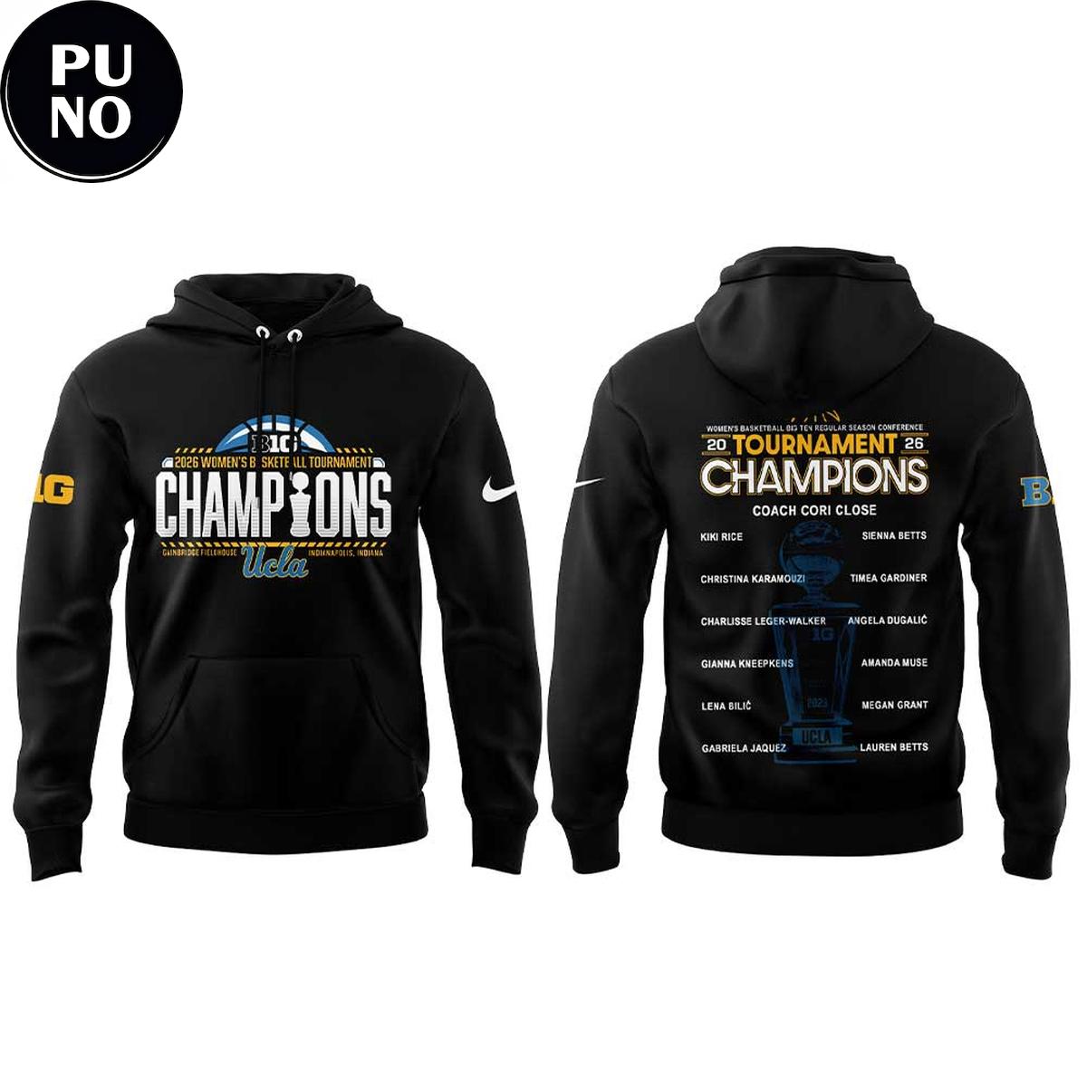 UCLA Women's Basketball Big Ten Regular Season Conference Championship 2026 Hoodie T-Shirt