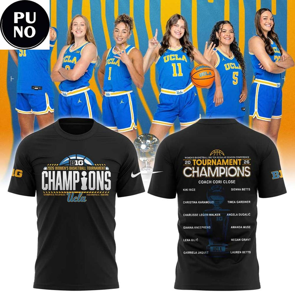 UCLA Women's Basketball Big Ten Regular Season Conference Championship 2026 Hoodie T-Shirt