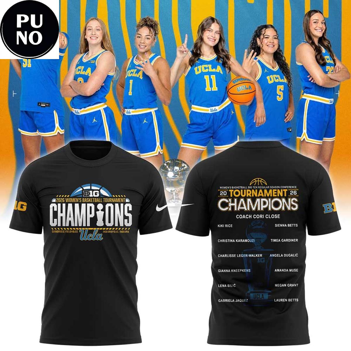 UCLA Women's Basketball Big Ten Regular Season Conference Championship 2026 Hoodie T-Shirt
