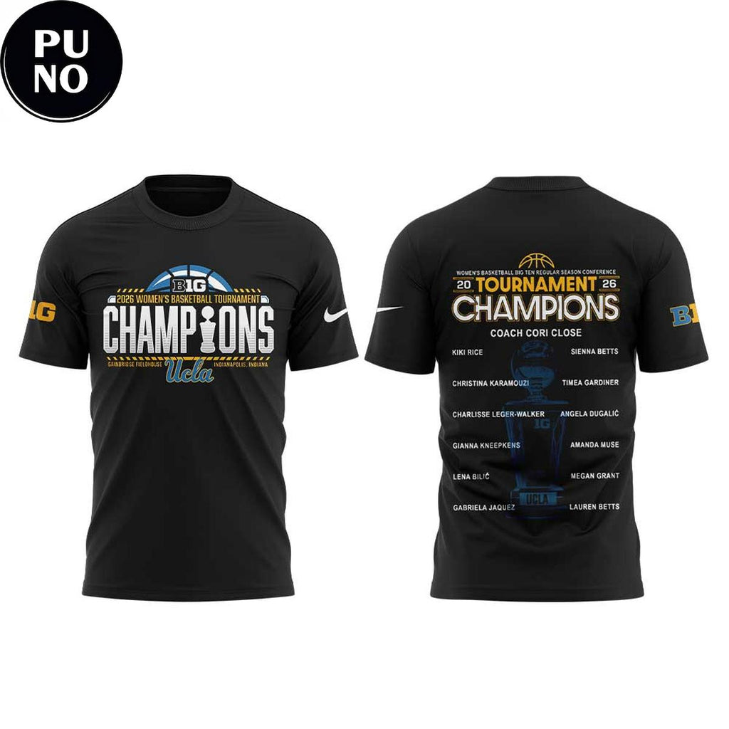 UCLA Women's Basketball Big Ten Regular Season Conference Championship 2026 Hoodie T-Shirt