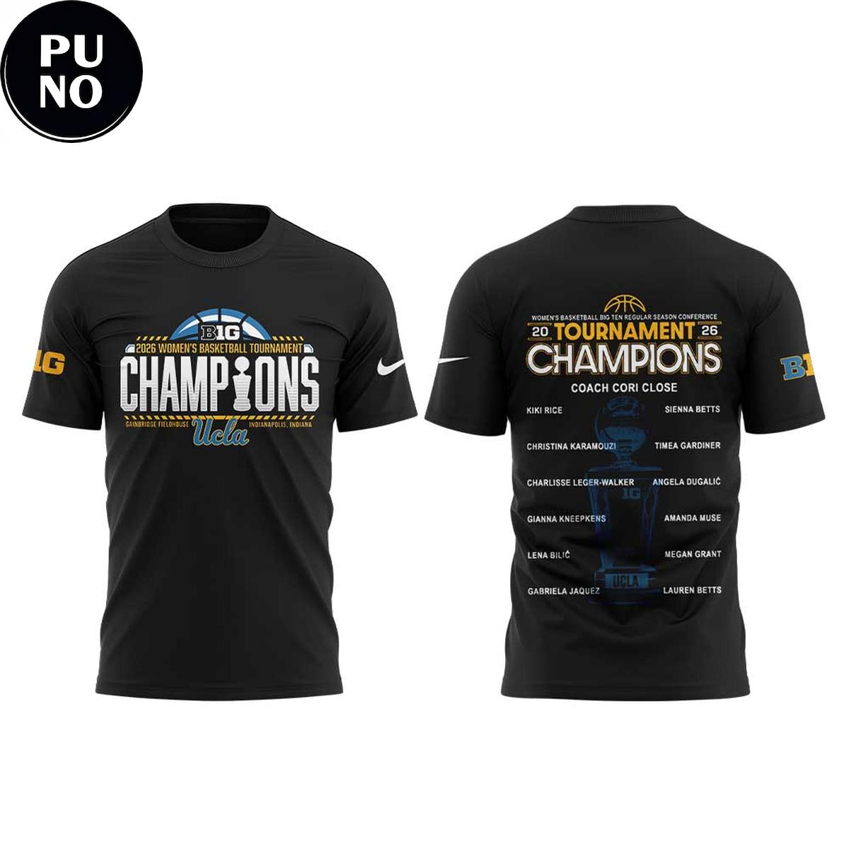 UCLA Women's Basketball Big Ten Regular Season Conference Championship 2026 Hoodie T-Shirt