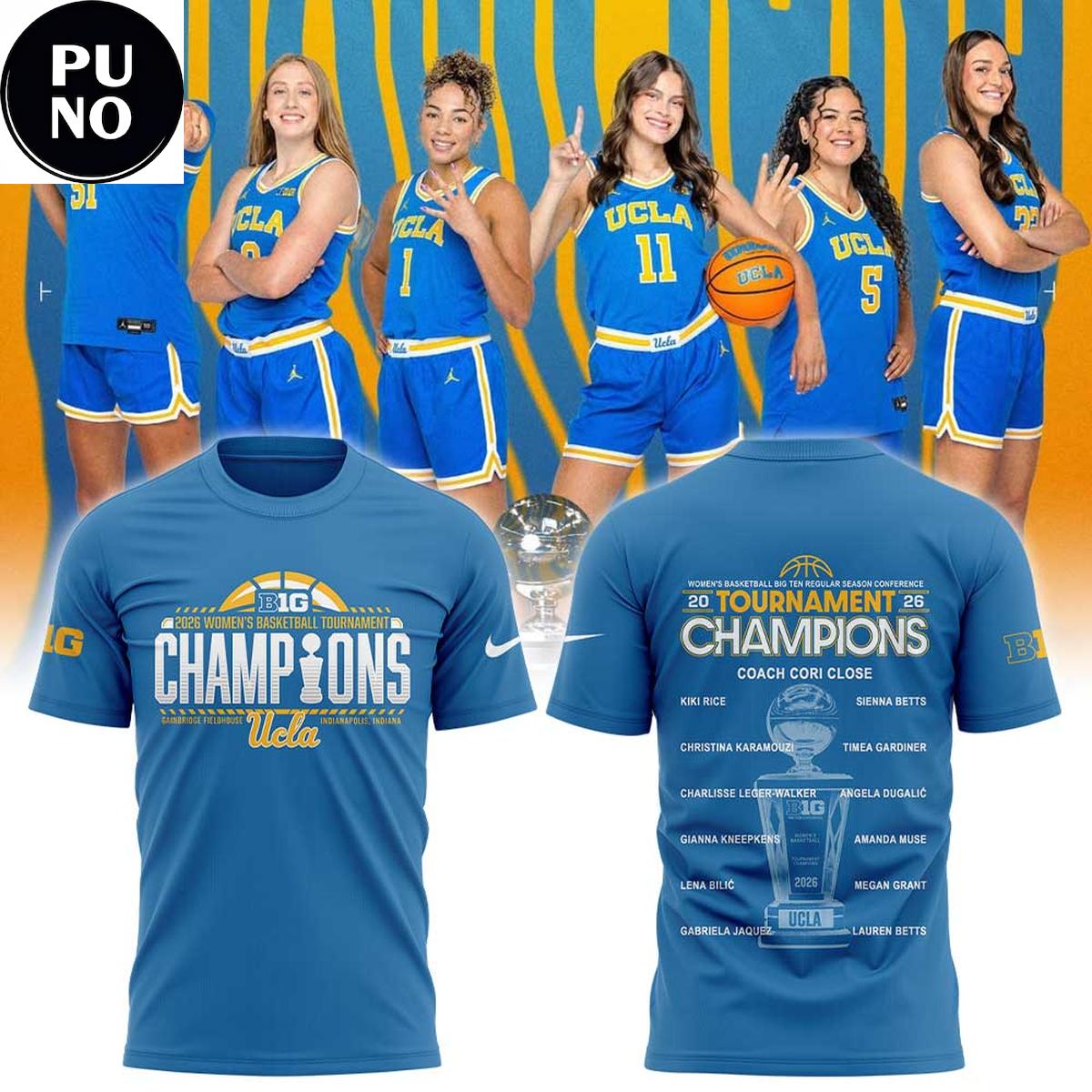 UCLA Women's Basketball Big Ten Regular Season Conference Championship 2026 Hoodie T-Shirt