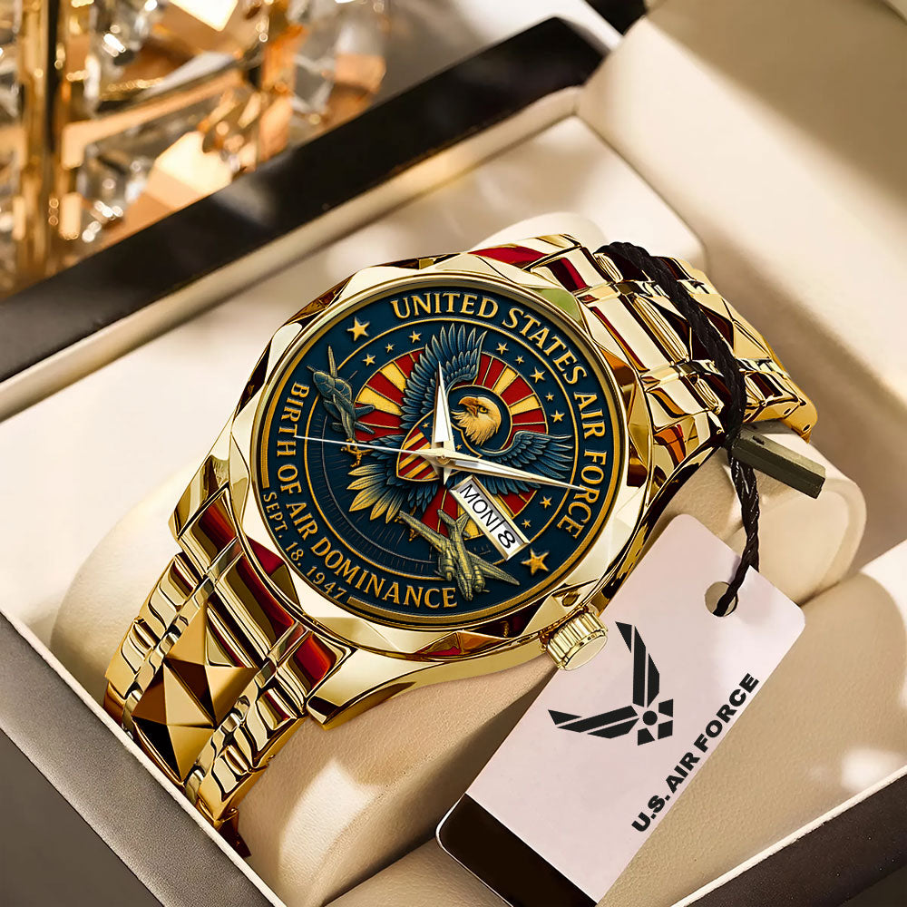 US Air Force Alloy Luxury Quartz Watch - MAITM12593