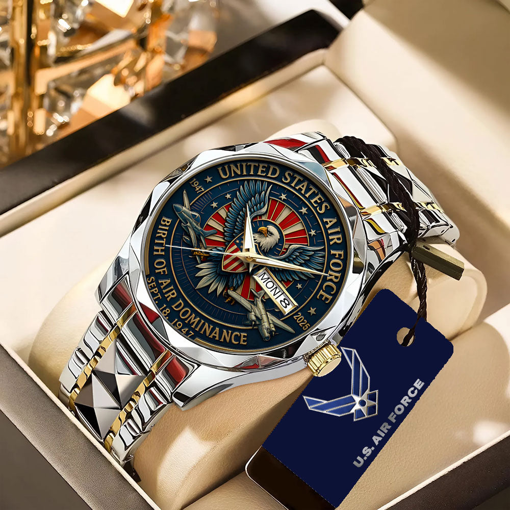 US Air Force Alloy Luxury Quartz Watch - TANTN15884