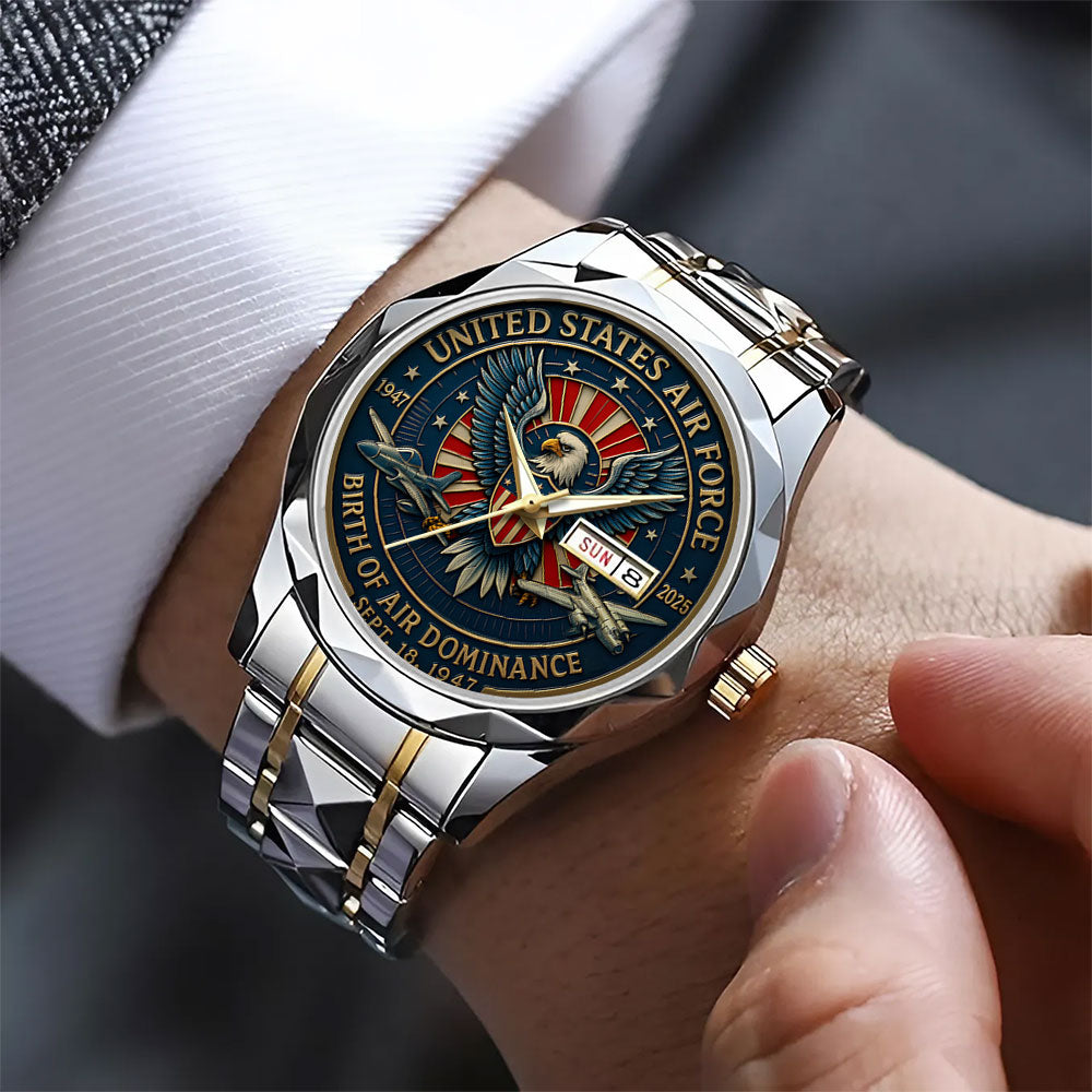 US Air Force Alloy Luxury Quartz Watch - TANTN15884