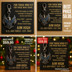 US Air Force Eagle Crest Keychain