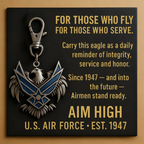 US Air Force Eagle Crest Keychain