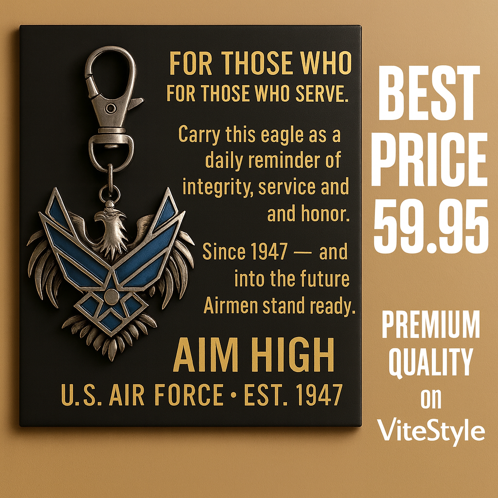 US Air Force Eagle Crest Keychain