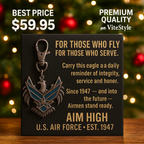 US Air Force Eagle Crest Keychain
