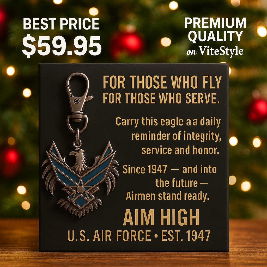 US Air Force Eagle Crest Keychain